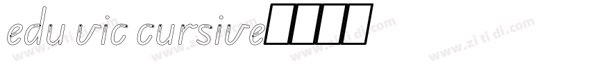 edu vic cursive字体转换